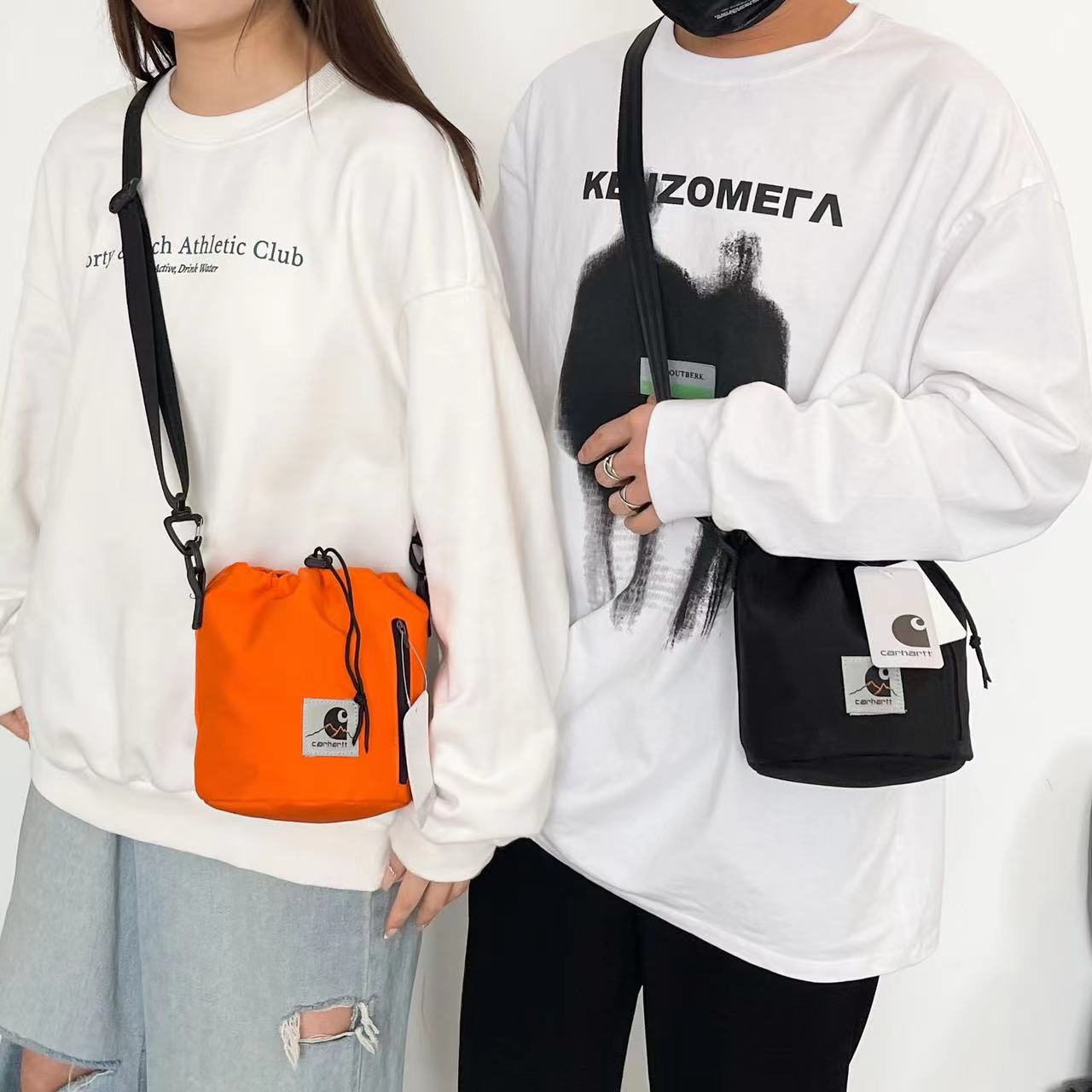 2024 New Carhartt Car Har Bucket Bag Crossbody Shoulder Couple Casual Hiking Phone Bag - Image 2