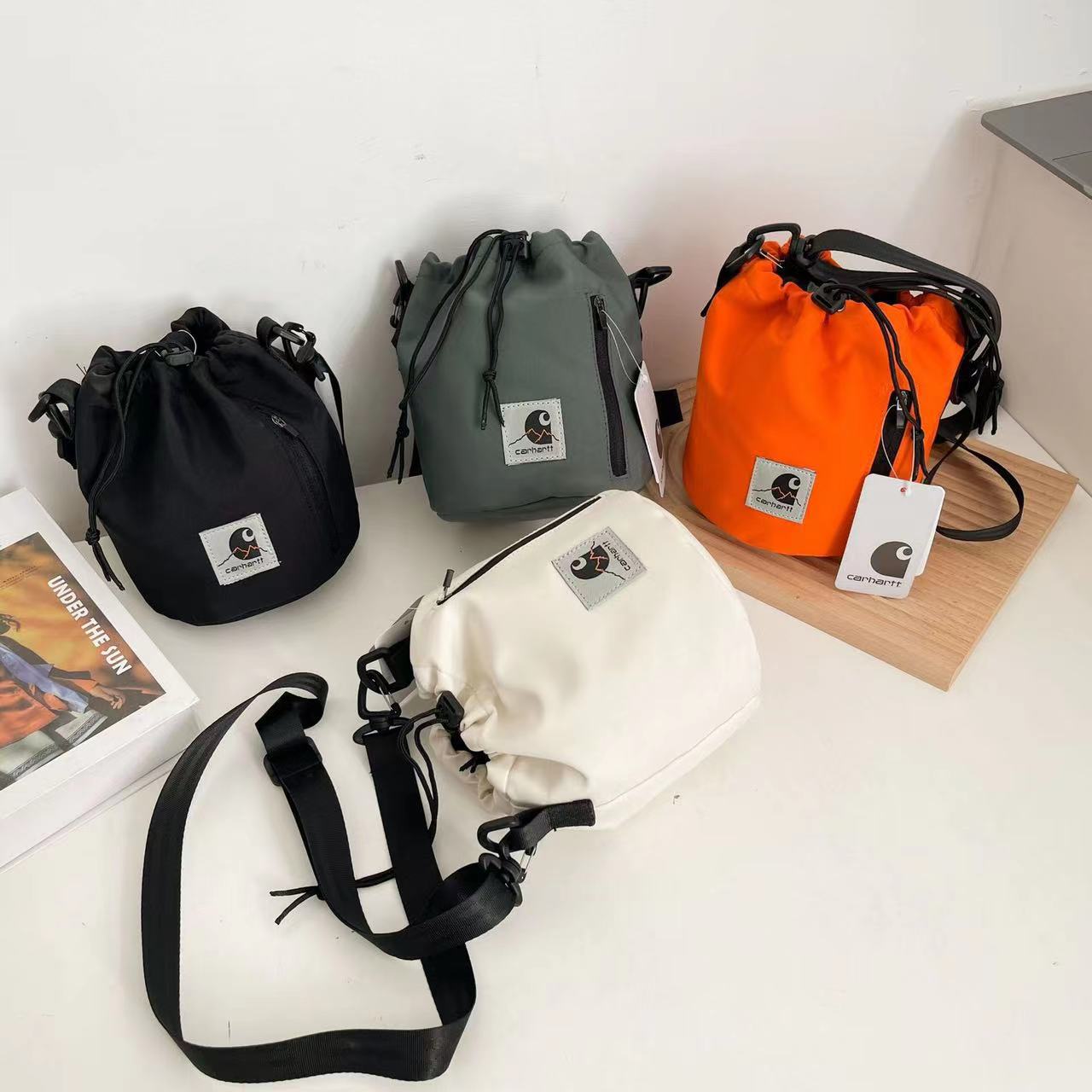 2024 New Carhartt Car Har Bucket Bag Crossbody Shoulder Couple Casual Hiking Phone Bag