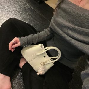 Togo Top Grain Leather Spring Summer Custom Fashion Garden Bag Crossbody Handbag with Shoulder Strap