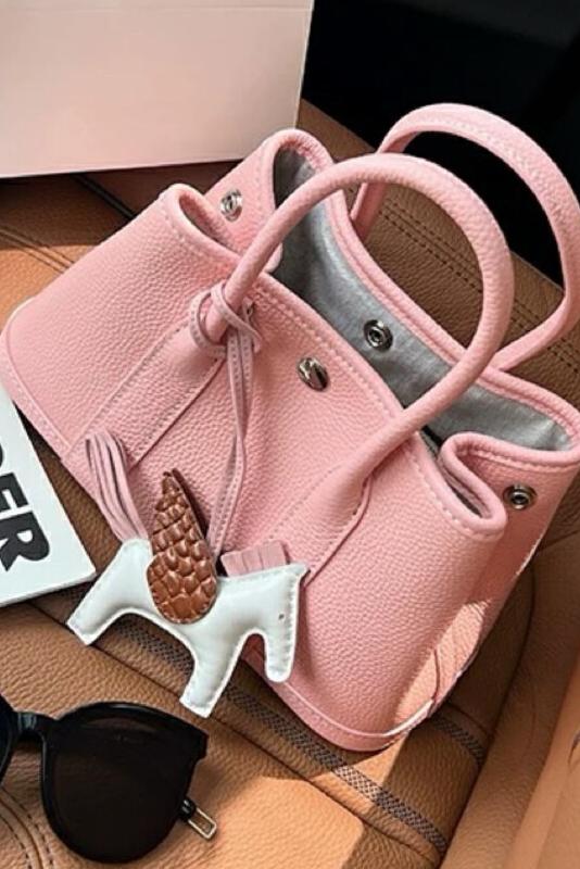 Togo Top Grain Leather Spring Summer Custom Fashion Garden Bag Crossbody Handbag with Shoulder Strap - Image 5