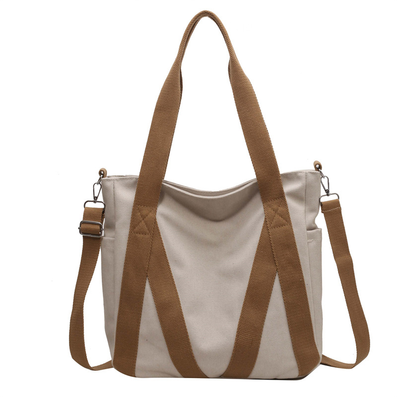 Retro Japanese Canvas Tote Bag 2025 Large Capacity Campus Shoulder Crossbody Handbag - Image 5