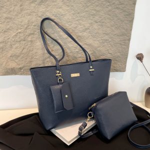3-Piece Large Underarm Shoulder Tote Bag Set 2025 Fashion Commuter Women's Bag