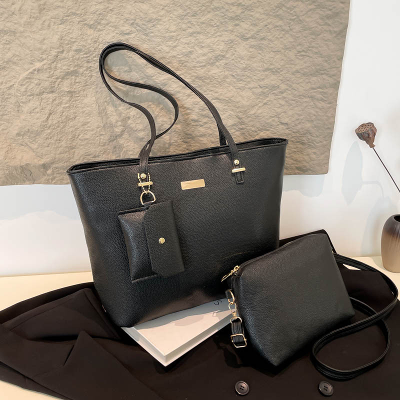 3-Piece Large Underarm Shoulder Tote Bag Set 2025 Fashion Commuter Women's Bag - Image 4