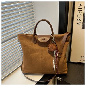 2025 New Retro Large Capacity Tote Bag for Women Crossbody Shoulder Bag