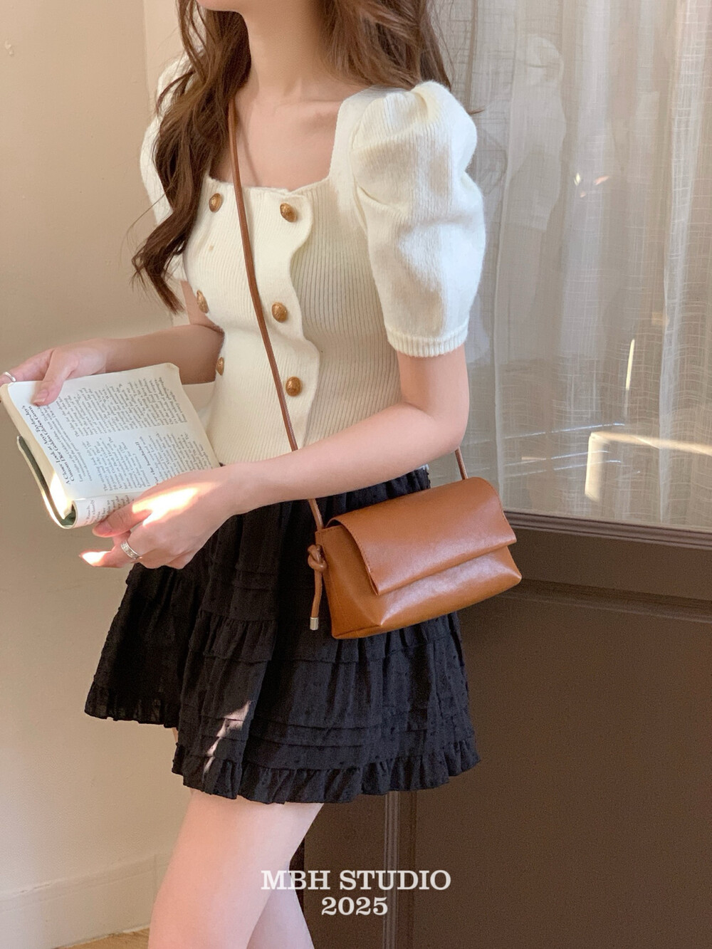 MBH Minimalist Korean Style Mini Square Crossbody Shoulder Bag - Image 2