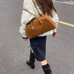 MBH 2025 Autumn Winter Boston Bag Large Capacity Commuter Shoulder Bag